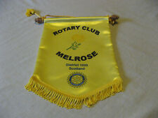 Vintage Rotary Club International Melrose District 1020 Scotland Banner NICE picture