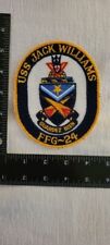 USS JACK WILLIAMS FFG-24 (FRIGATE) EMBROIDERED PATCH -  US NAVY - VERY NICE picture