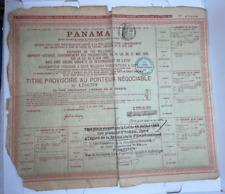 OLD ACTION/GOOD CARRIER PAPER PANAMA CANAL COMPANY 1888 picture
