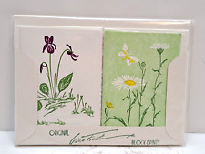 Vintage Gwen Frostic Floral Notecards Set Of 12 Sealed in Package picture