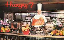 Vintage 1960s Postcard STARDUST Hotel & Casino LAS VEGAS Buffet Chef HUNGRY?  picture