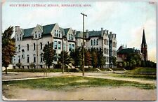 1916 Holy Rosary Catholic School Minneapolis Minnesota MN Pines Posted Postcard picture