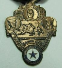 1930 AMERICAN LEGION BOSTON Mass Ribbon Enamel Medallion PAUL REVERES RIDE picture