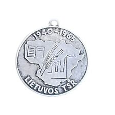 Vintage Lithuanian Medal 1940 1965 Soviet Era Collectible Commemorative Coin Goo picture