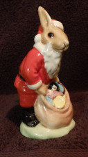 Santa Bunnykins Royal Doulton Bunny Figurine DB17 Happy Christmas 1981 picture