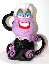 Disney Little Mermaid 3D Sculpted Villain Ursula Ceramic 2 Coffee Cups Mug Set picture