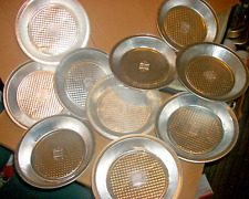 10 Vintage Bakers Square Thin Aluminum Pie Tins/Plates picture