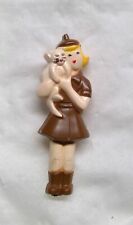 Vintage 1955 Girl Scout BROWNIE Holding a Cat 2