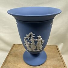 Wedgwood Pale Blue Jasperware Flared Vase Signed picture