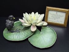 Royal Worcester Dorothy Doughty MOORHEN CHICK & WATER LILY Porcelain Figurine picture