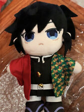 Stock Anime Demon Slayer Tomioka Giyuu 20cm Plush Stuffed Doll Toy with Clothes picture