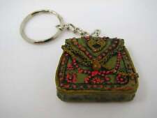 Cute Vintage Keychain Charm: Green Purse Composite Material Great Design picture