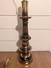 Hollywood Regency Table Lamp Westwood Industries Brass & Wood Late 20th Century picture