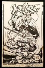 Moon Knight #57 by Stephen Platt 11x17 FRAMED Original Art Poster Marvel Comics picture