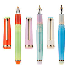 3PCS Jinhao 82 Fountain Pen Set Transparent Macaron Color Acrylic EF/F/M Size picture