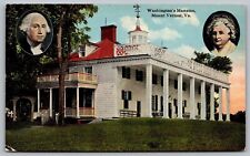 Washingtons Mansion Mount Vernon Virginia Historical President Home VNG Postcard picture