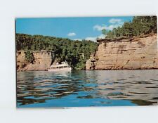 Postcard Clipper Winnebago Sunset Cliffs Dells Wisconsin River USA North America picture