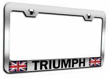TRIUMPH England Steel Auto SUV License Plate Frame. CAN PERSONALIZE picture