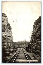 1913 Gateway Ozark Valley Railroad Rocks Eureka Springs Arkansas Posted Postcard picture