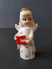 Vintage Commodore Heavenly Angel Noel Christmas Figurine Girl - Broken 