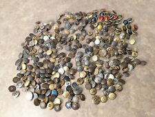 Large Lot 322 Vintage Metal Buttons Mixed Variety and Styles * Estate Grouping * picture
