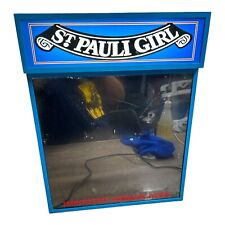 ST. PAULI GIRL  Vintage Lighted Writing Menu Board Man Cave 24.25 X 19 In. Works picture