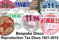 Replica / Reproduction Vintage Road Tax Disc - BSA Triumph AJS Norton Bespoke picture
