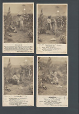 Ca 1907 RPPC* Vintage Tribal Life Set Of 4 Rare picture