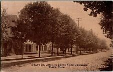1910. STATE STREET LOOKING SOUTH FROM JOHNSON. HART, MICH. POSTCARD. SC29 picture