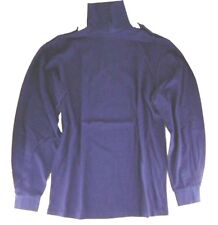 Norgie Shirts x 2 British NEW Naval Issue Blue Light Weight Zip Neck New 40-42