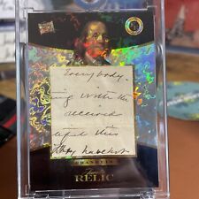 Pieces Of The Past 2023 Benjamin Franklin Jumbo Written Relic 1/1 🔥🪶🇺🇸🦅 picture