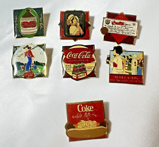 Coca Cola Significant Date Pins - Produced 1985 - Selection of 7 picture