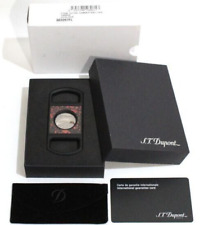 New S.T. Dupont cigar cutter Black Red FIERY LAVA with box picture