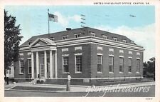 GA~GEORGIA~CANTON~UNITED STATES POST OFFICE~BLUE SKY~MAILED 1936 picture