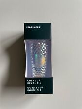 NEW Starbucks~Iridescent Studded Key Chain~Summer 2023~Cold Cup Ornament picture