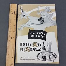 Vtg 1947 Print Ad The Age of ACME Beer Pin-Up on Star Fine Beers Since 1860 picture
