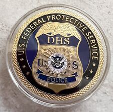 U S Federal Protective Service Police Dept of Home land Security Challenge Coin picture