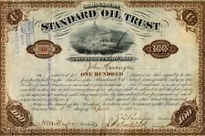 John D. Rockefeller & Henry Flagler ~ Signed Standard Oil Certificate ~ PSA DNA picture