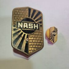 Vtg. Nash Auto Radiator Grille Emblem Badge & Tie Tac picture