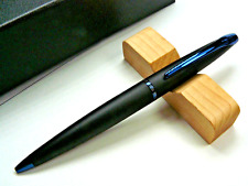 Cross ATX Ballpoint Pen Matte Black Dark Blue PVD $150 New Birthday Gift picture