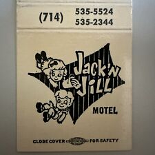 Vintage 1970s Jack N Jill Motel Disneyland Anaheim CA Matchbook Cover picture