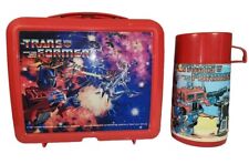 Vintage 1984 The Transformers Hasbro Lunch Box w Thermos Aladdin Industries picture