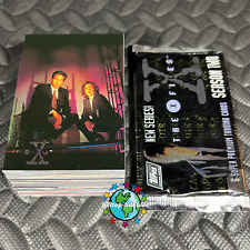 THE X-FILES SEASON 2 COMPLETE 72-CARD TV SHOW TRADING CARDS SET +WRAP 1996 TOPPS picture