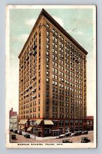 Toledo OH-Ohio, Nicholas Building, Advertisment, Antique Vintage c1923 Postcard picture
