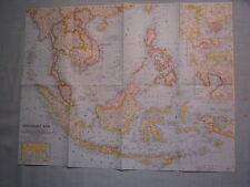 VINTAGE SOUTHEAST ASIA MAP National Geographic May 1961  picture