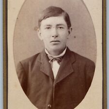 c1880s Manchester Iowa Young Man Gentleman CDV Real Photo Walter's IA Studio H41 picture