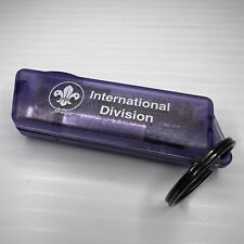 BSA International Division Translucent Purple Flashlight Keychain NS-267 picture