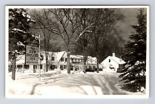 RPPC The New England Inn Hotel in Winter Snow Intervale NH Real Photo Postcard picture