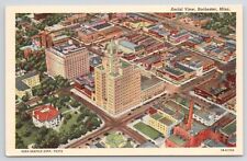 Rochester Minnesota Aerial View Linen Postcard picture