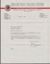 Northern Pacific Railway cachet sales letter w/ envelope 1948 picture